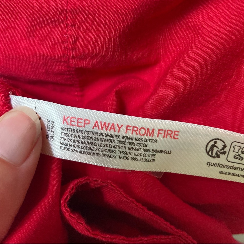 Free People Free-est Collection Red Classic Charm Polo Inspired Mini Dress NWT M - Picture 15 of 15